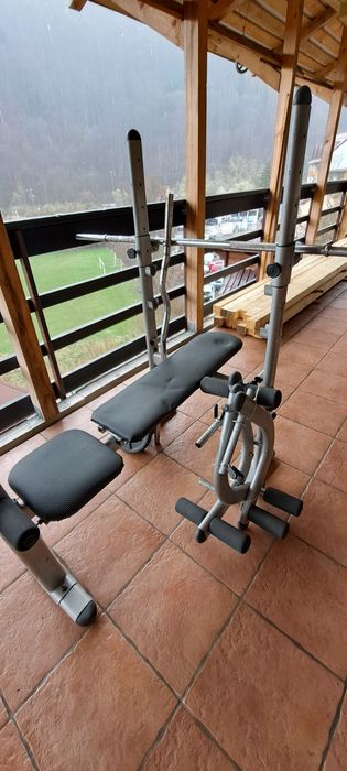 Masa de fitnes+Aparat combinat de impins greutati,abdomen,etc