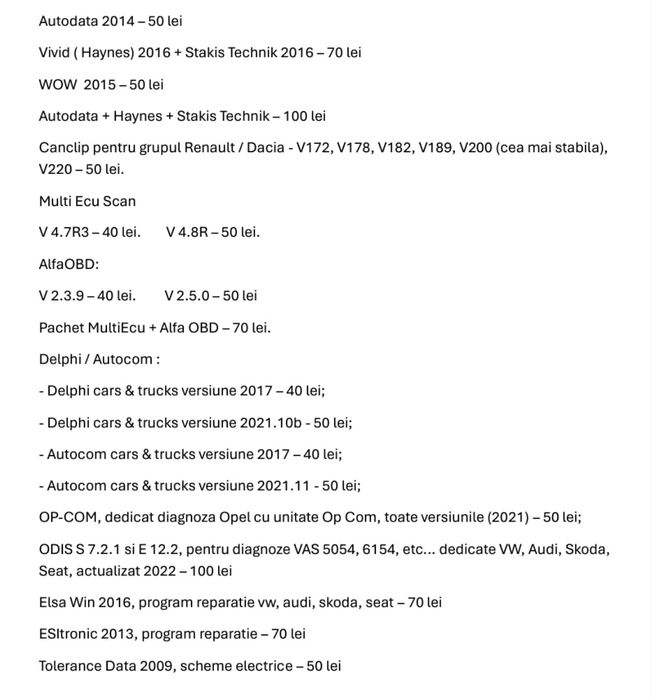 Program laptop Multi Ecu Scan Fiat Alfa Romeo