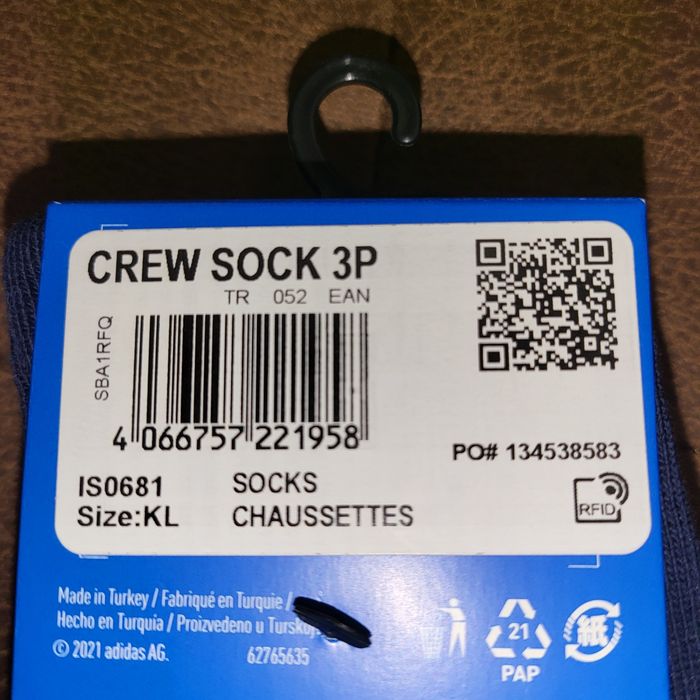3 бр.Чорапи  Adidas EU25-27  kl детски