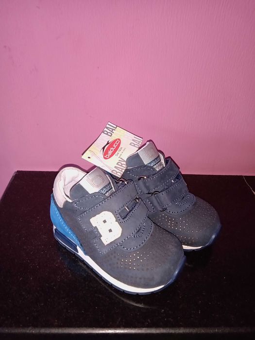 Детски италиански обувки  от естествена кожа за момче -номер 19