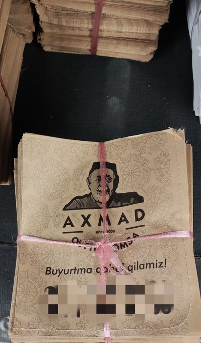 SOMSA uchun sifatli qog'oz paket. Качественные бумажные пакеты