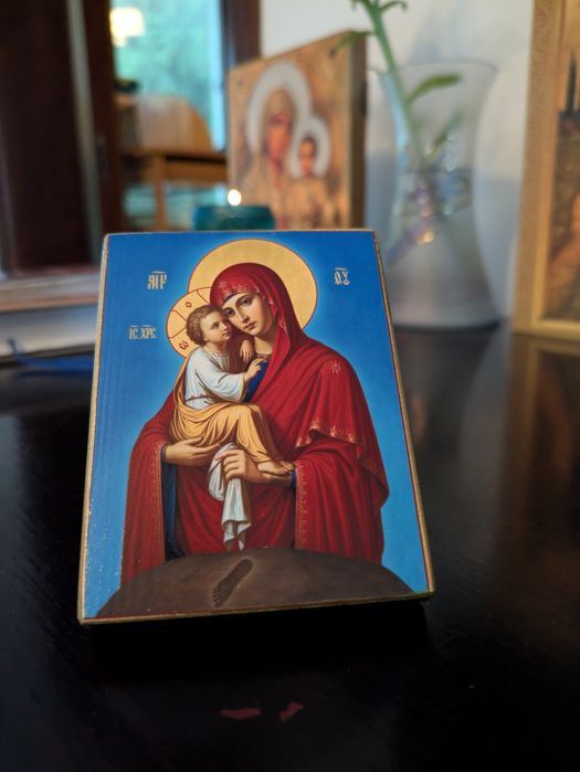 Icoană Maica Domnului cu Pruncul, de la Poceav