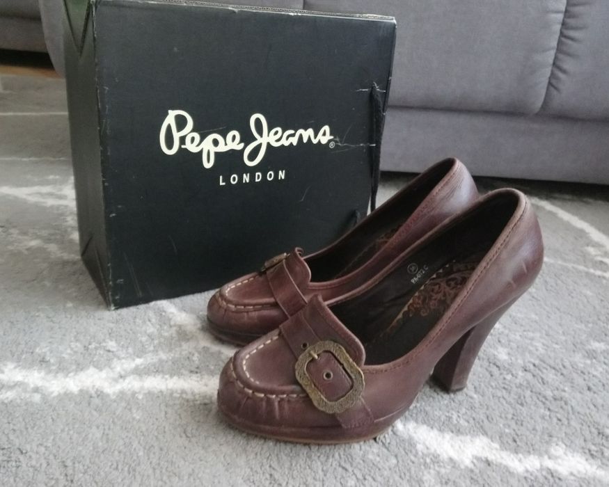 Pepe Jeans обувки естествена кожа