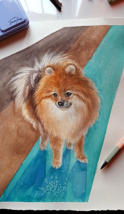 Рисувам акварелни портрети по снимка