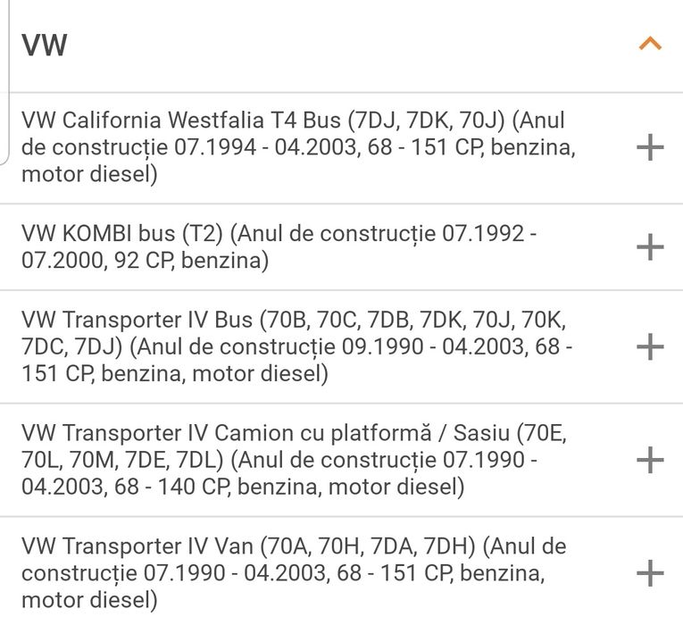 Disc frana spate Transporter T4 Caravelle 2003 PRODUS NOU ÎN OFERTĂ