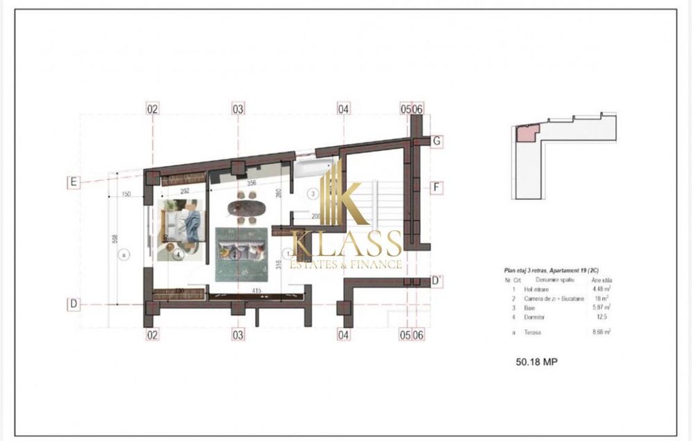 Apartament 2 camere, 50 mp, terasa, bloc nou, zona Nicolae Grigorescu — fotografia 1