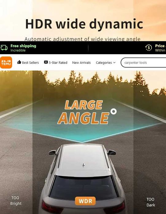 4 Camere masina 1080P. Vizualizare 360 grade.Nou ambalata