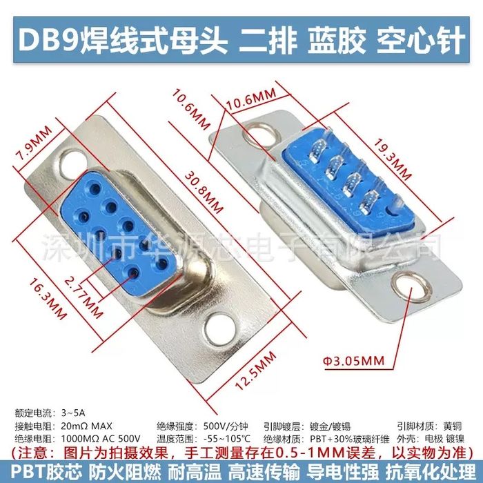 DB9 DB15 DB25 DB26 DB37
