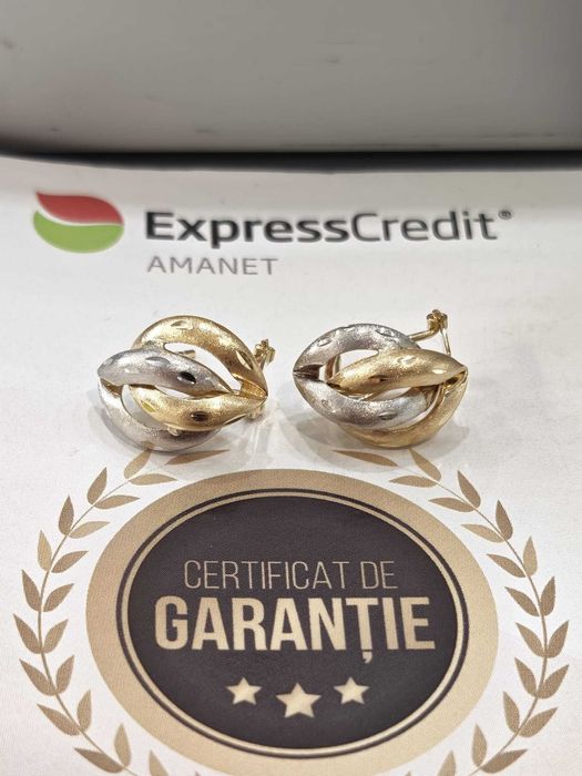 Cercei aur 14K 2.45g (Ag44 B7276)