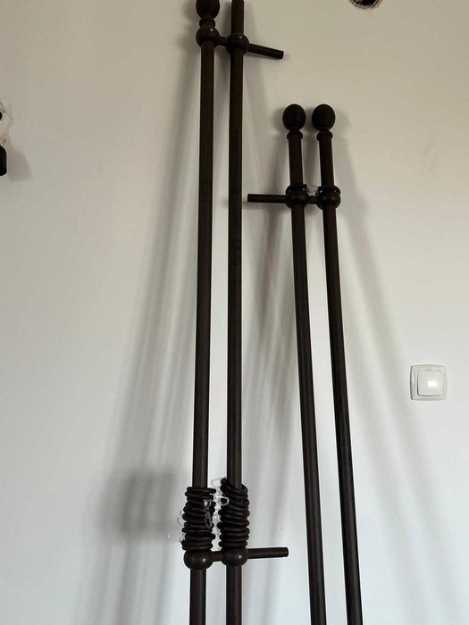 Galerie dubla pt perdea si draperie, 220 cm