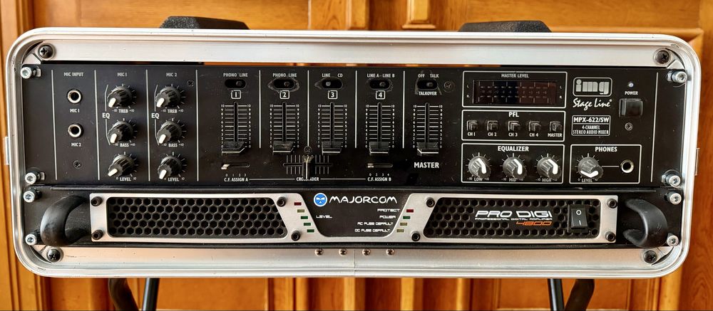 Mixer Stage Line & Amp. Digital De Linie PRO DIGI  & Casse Gear4Music