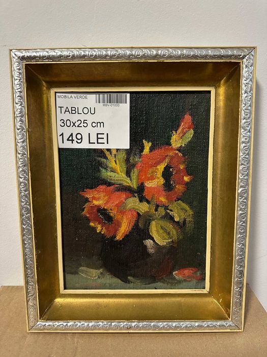 8 buc Tablou cu Picturi Diverse; Decoratiuni; Tablou Vintage cu flori