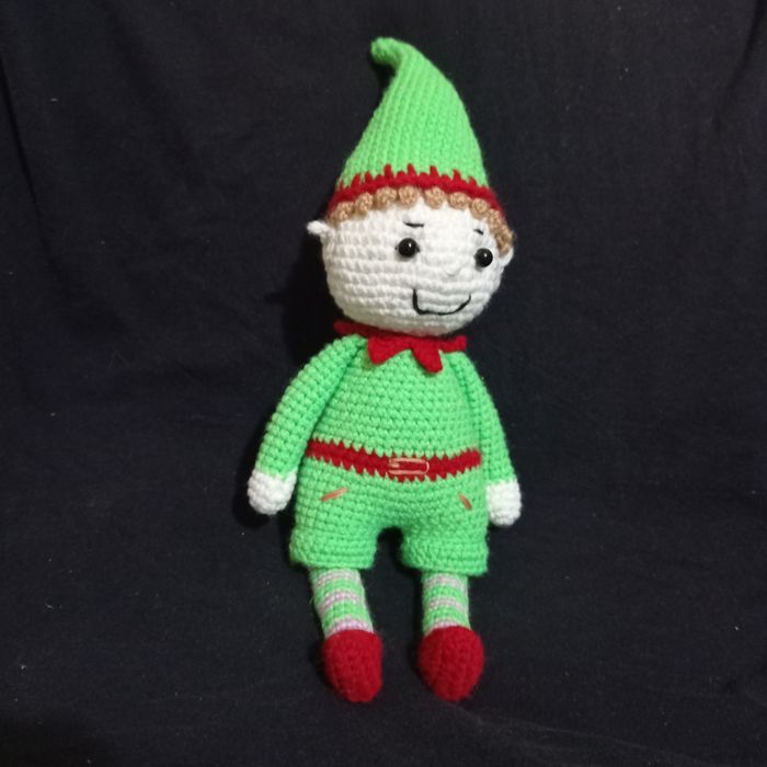 Вязанный Новогодний эльф