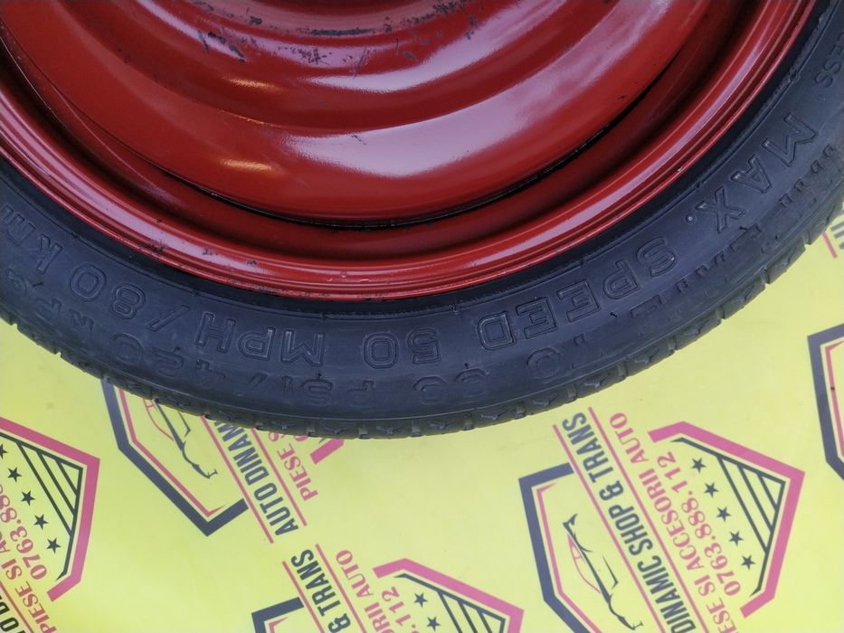 Roata de rezerva îngustă slim originala Saab 115/70/15  5X110