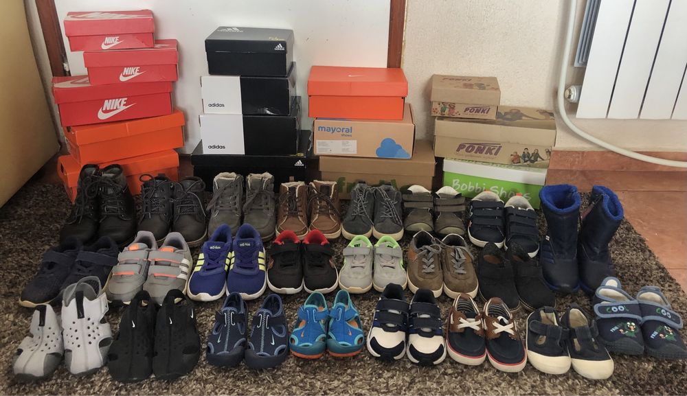 Nike,adidas,mayoral,zara,freddo