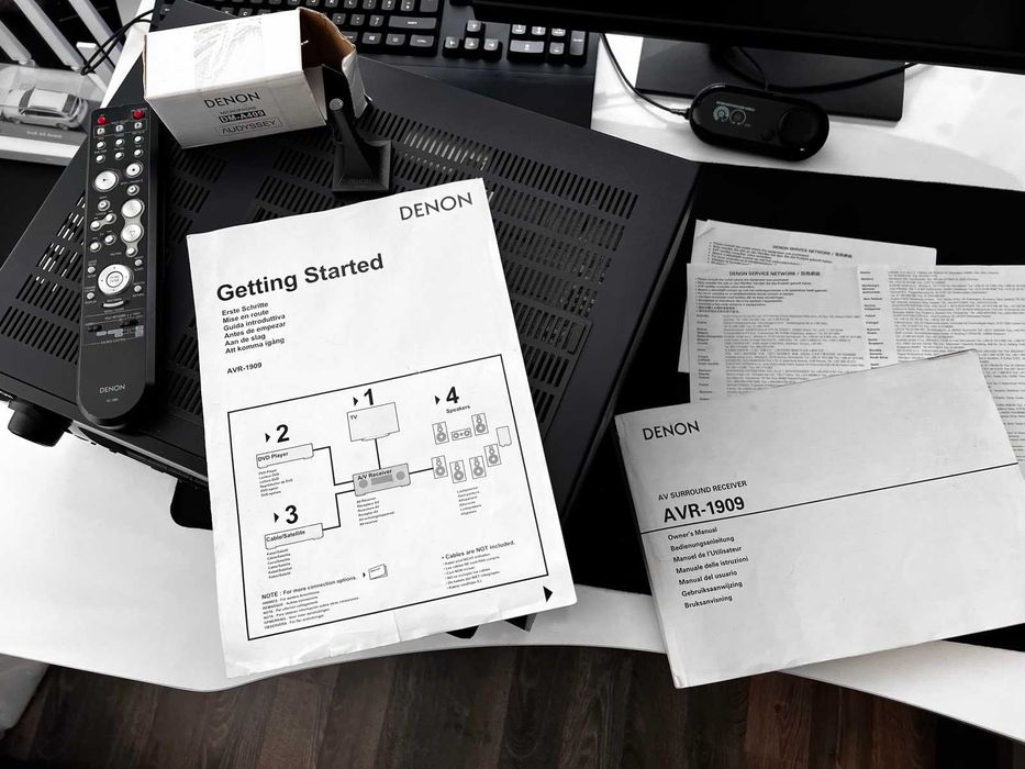 Denon AVR-1909 7.1 ресийвър – перфектен, Audyssey, дистанционно