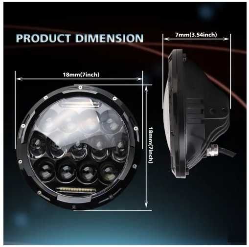 Водоустойчив Халоген Лед за Джип ,Мотор DRL 10-30V