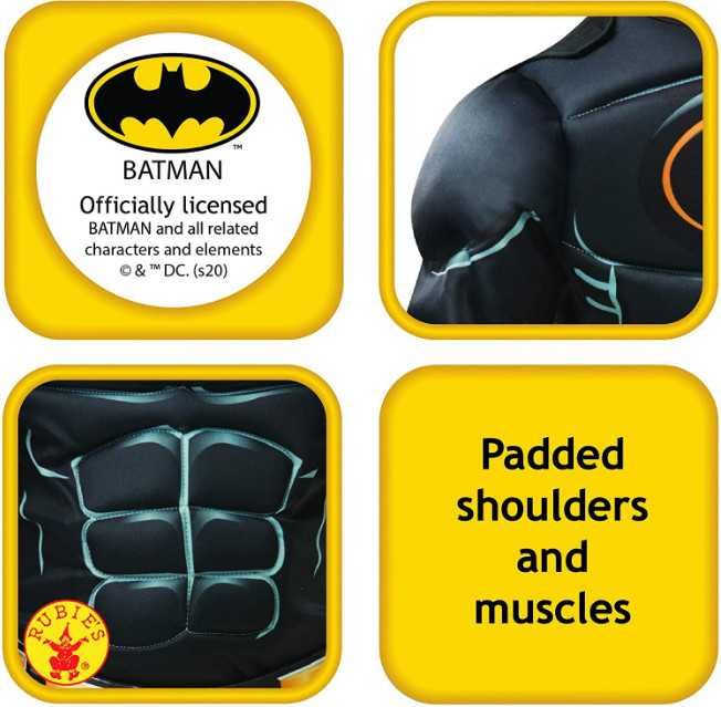 Детски костюм Батман Rubie's, официално лицензиран карнавален