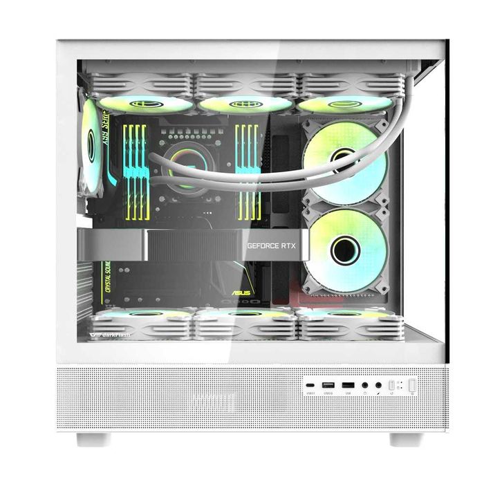 ' Корпус для ПК darkFlash DPX90 WHITE (ATX, 4x Fans)