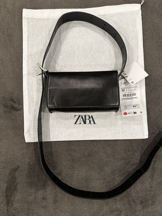 Чанта естествена кожа ZARA