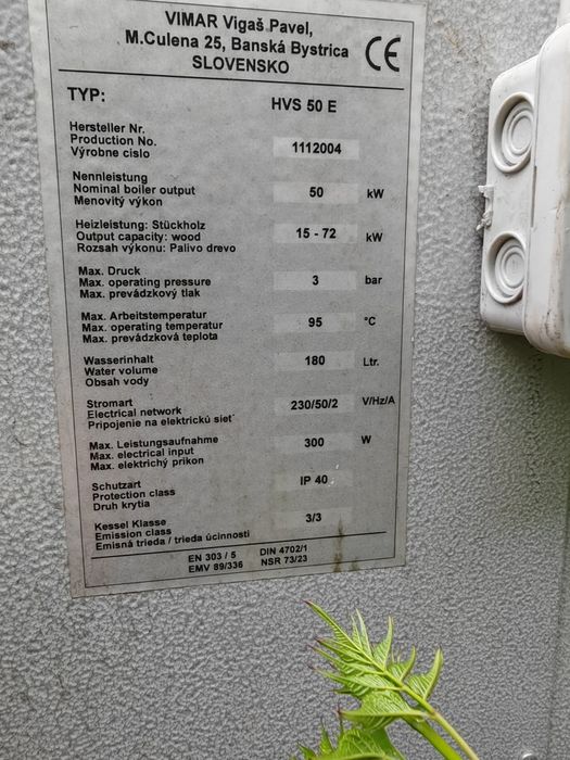 Centrala pe lemne 50 kw profesionala  Solarbayer