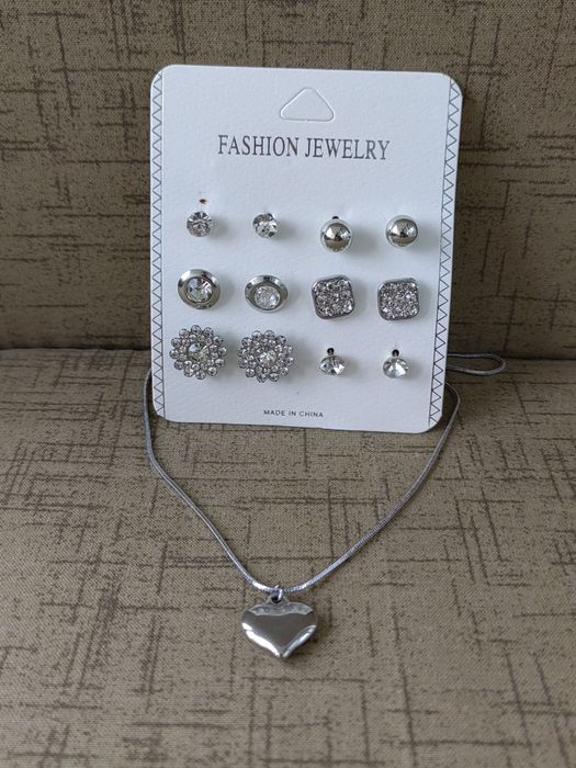 Комплект обеци + ланче