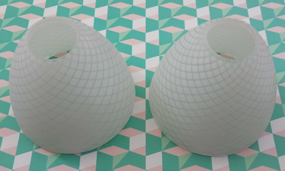 Set 2 abajururi din sticla lustra clasica E34033 ERSTE Abigail E27