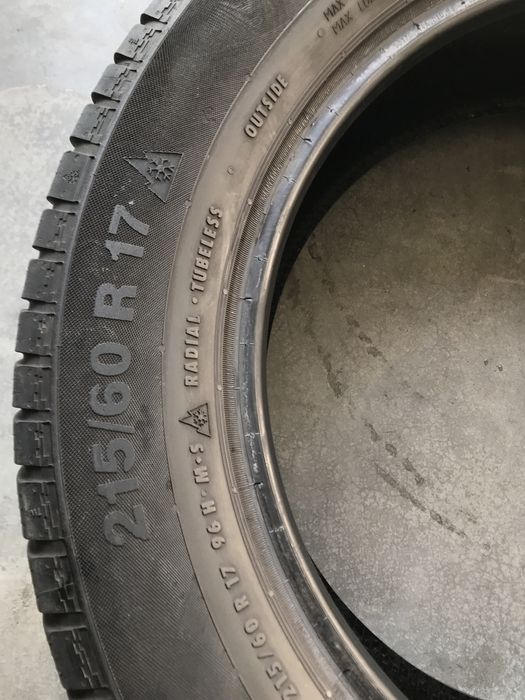 Set anvelope cauciucuri iarna Continental 215 60 R17 M+S cu profil 6mm