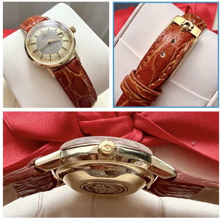 Ceas Aur Dama -Omega De Ville 18k ,Two-Tone Dial , BIJUTERIE