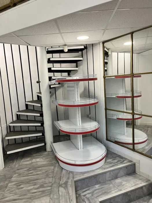 НОВИ! Метални стелажи за магазин, овални острови, стенни, ъглови ПРОМО