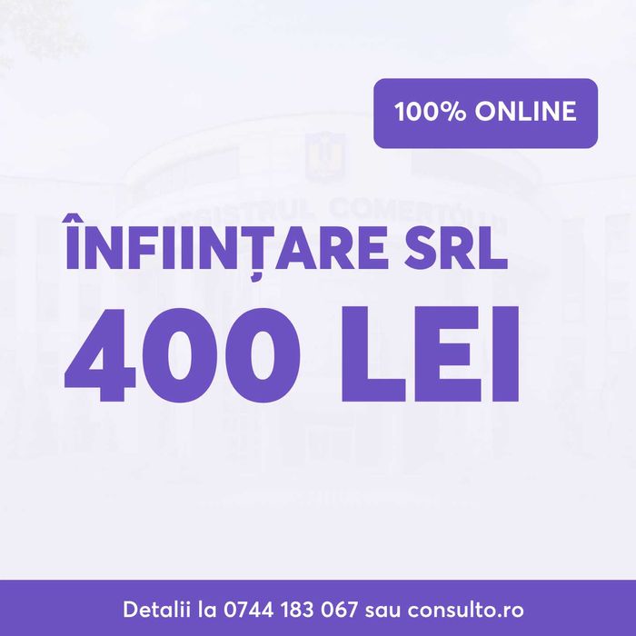 Infiintare, modificare si gazduire sediu social SRL / PFA - Sectorul 5