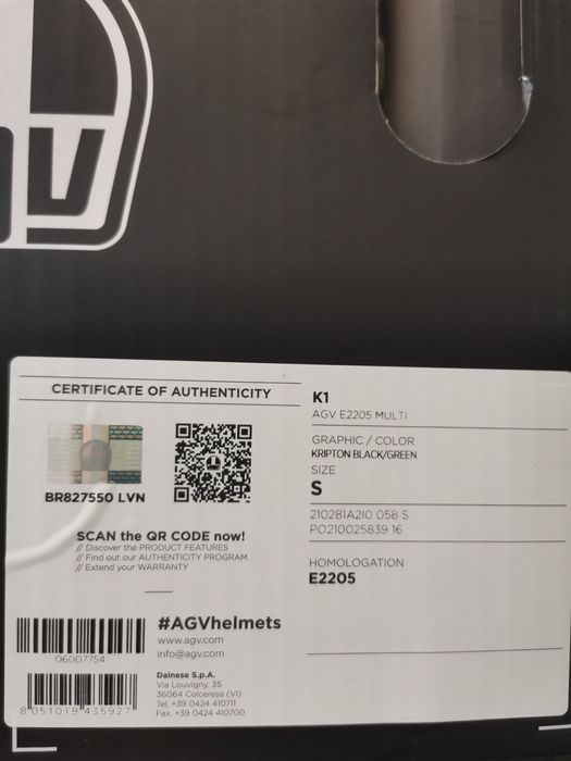 Каска за мотор AGV K1 KRIPTON Green
