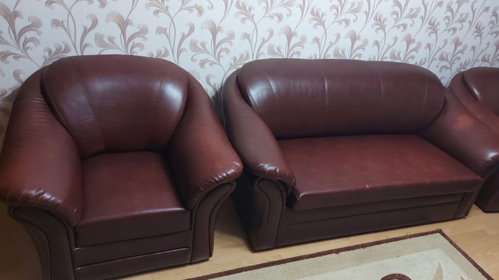 Canapea extensibila+2 fotolii