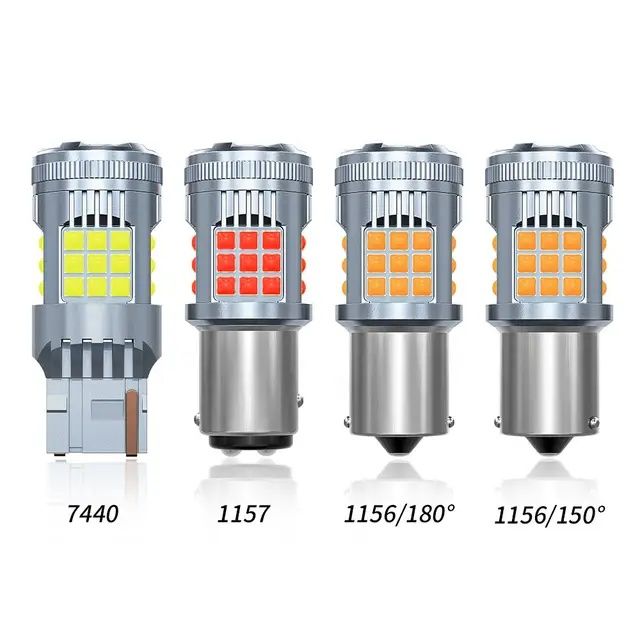 ПРОМОЦИЯ!!! Лед крушки за мигачи и  DRL LED P21W 1156  BAU15S  12-24 V
