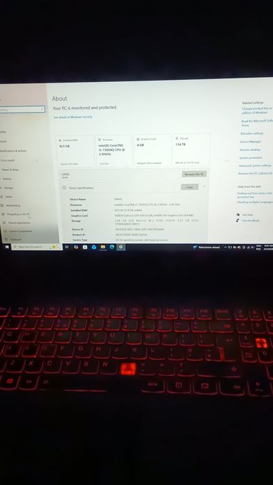 Laptop gaming Lenovo Legion