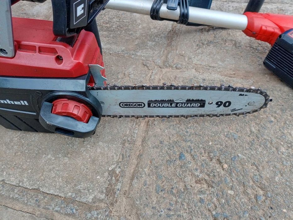 Сет акумулаторни тример и трион einhell ge-ct 18 li и einhell ge-lc 18