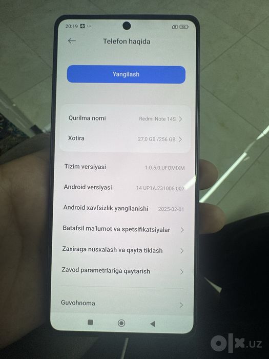Redmi note 14 S 256