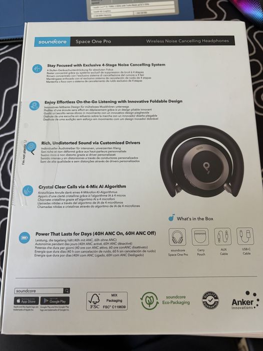 casti wireless noise cancelling