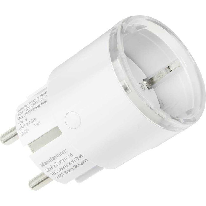 Shelly Plug S Gen3 – Смарт Контакт с Ватметър