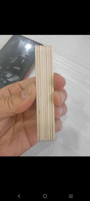 МУЗҚАЙМОҚ УЧУН ЧЎПЛАР 
Палочки для мороженого