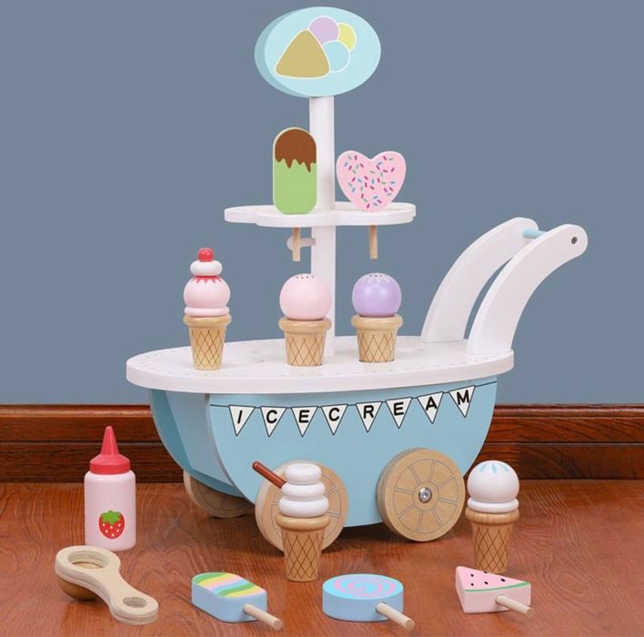 Деревянный игровой набор с мороженным