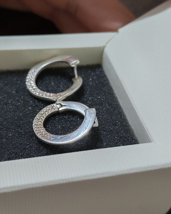 Сребърни   обеци