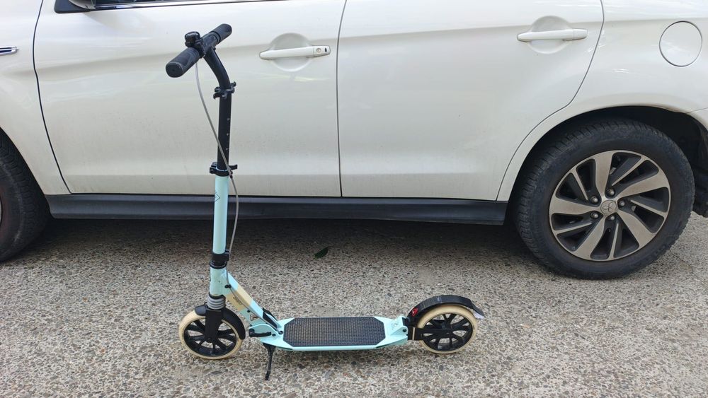 Trotinetă OXELO Decathlon – roți 200mm, suspensie dublă, pliabilă