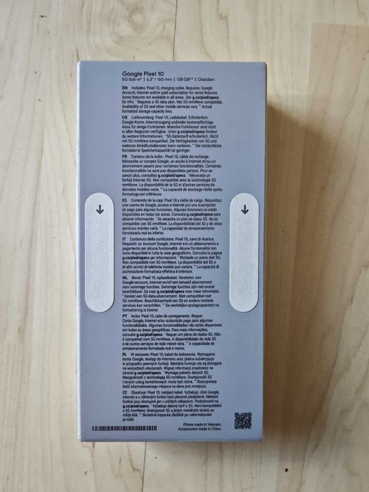 Google Pixel 10 128 GB цвят черен НОВ запечатан
