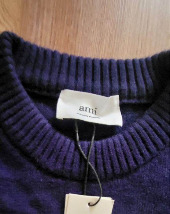 Темно-синий свитер Ami Paris