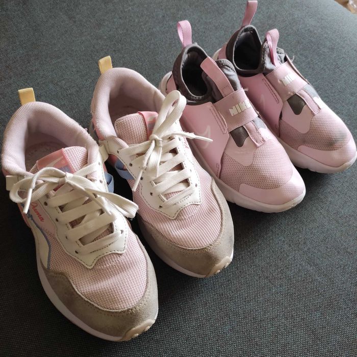 Încălțăminte fata: adidași Puma 34, Nike 32, sandale Skechers 29,