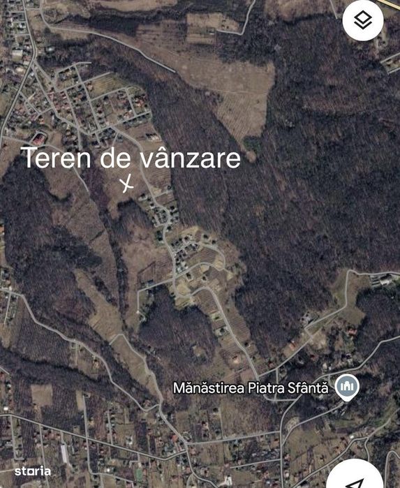 Teren intravilan 926 mp dubla deschidere, Bucium – Pietrărie, Bârnova.