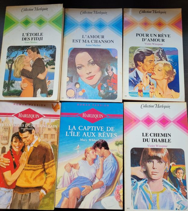 37 заглавия от романтична колекция Арлекин на френски език