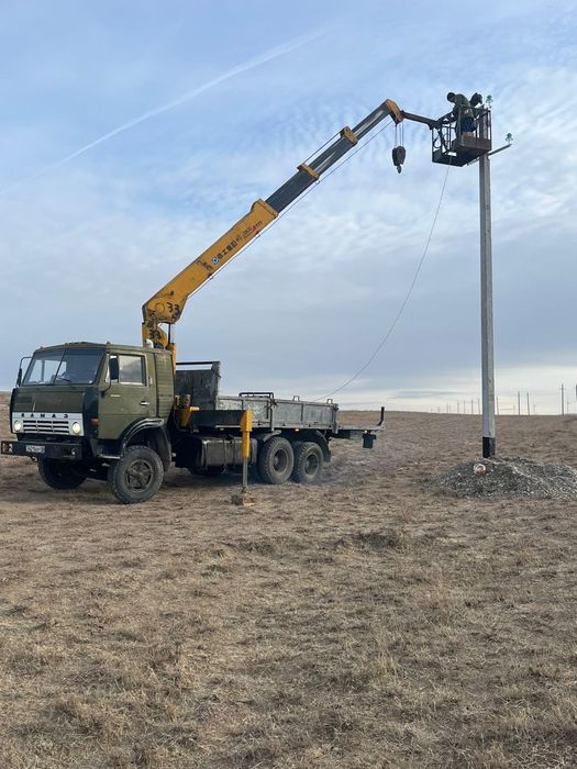 Услуги манипулятора 6,3тон и яма бур