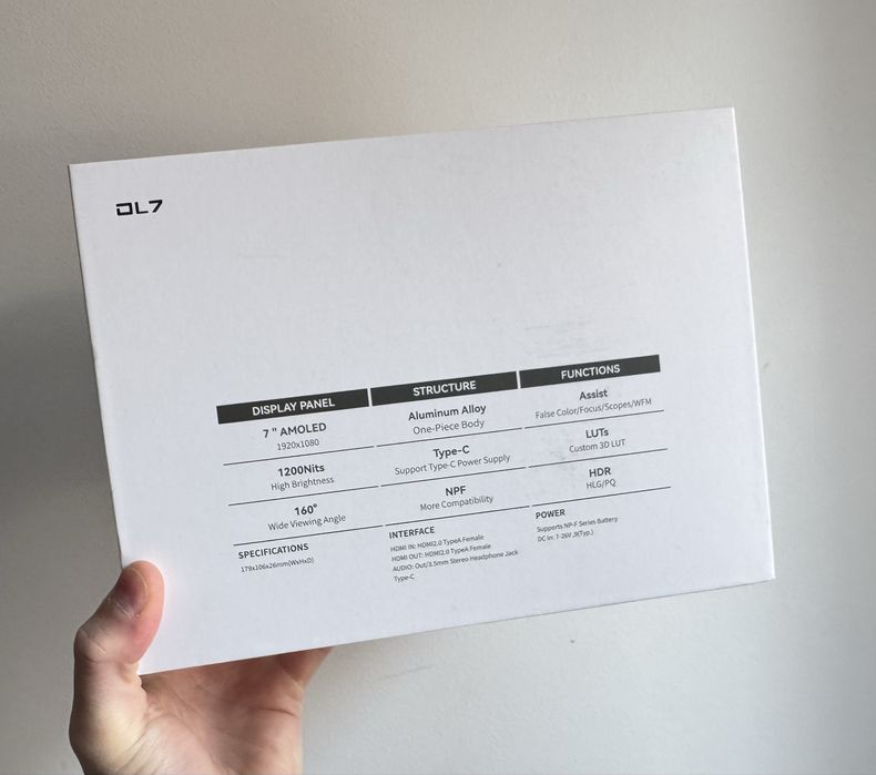 Desview OL7 monitor camera video